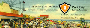 Carolina Beach Lawn Game Rentals Linkedin - Social Media Graphic
